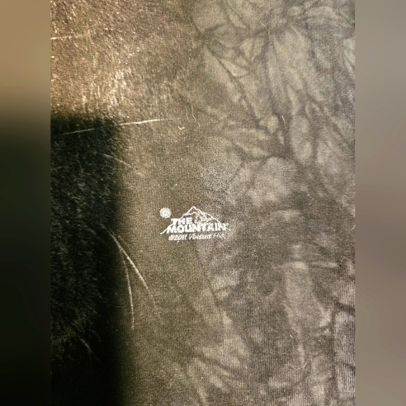 THE MOUNTAIN UNISEX LABRADOR DOG T-SHIRT IN GRAPHIC TIE DYE PRINT BLACK Sz XXL - Picture 10 of 12